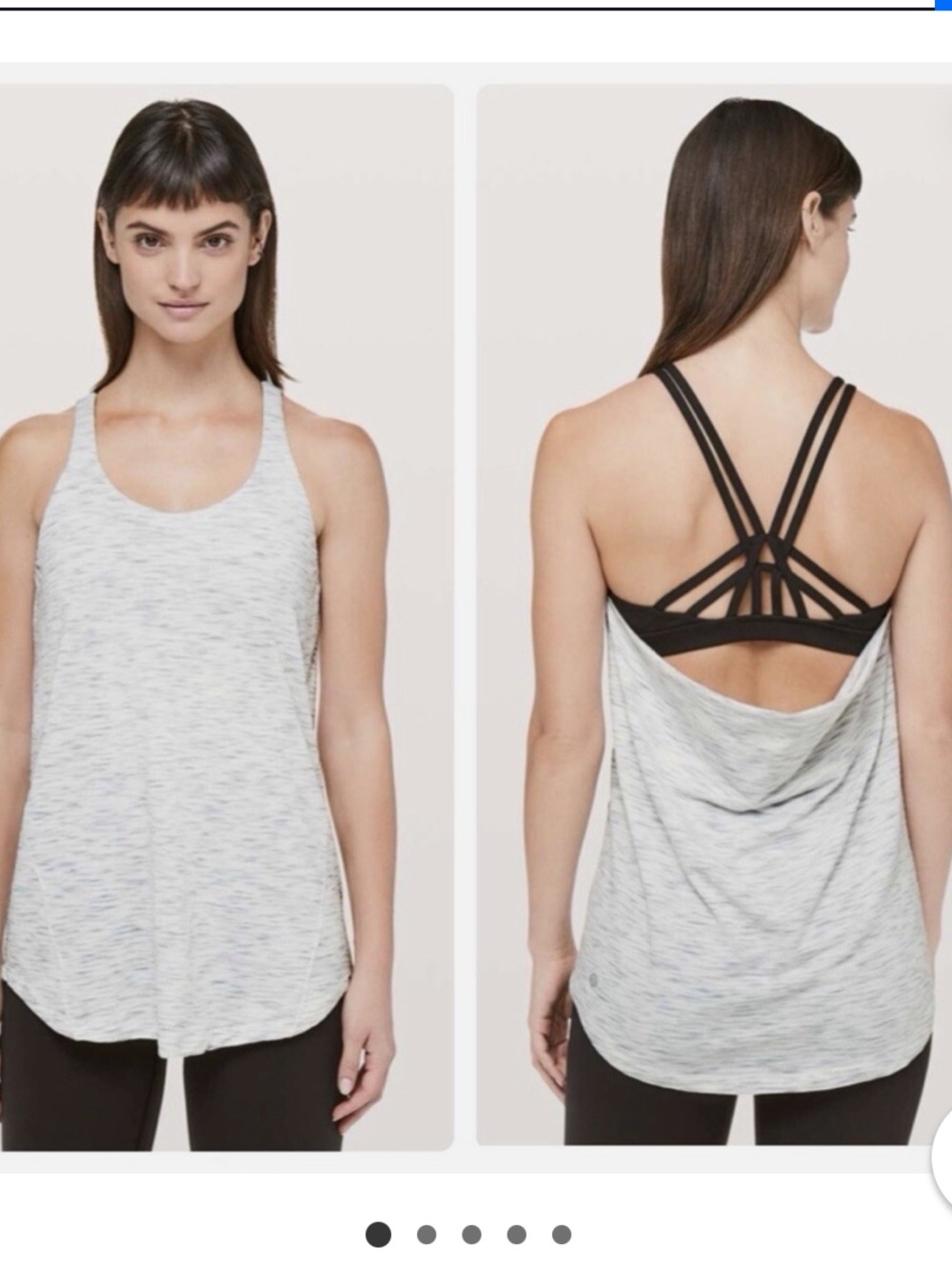 Lululemon Tank Gray & Black
